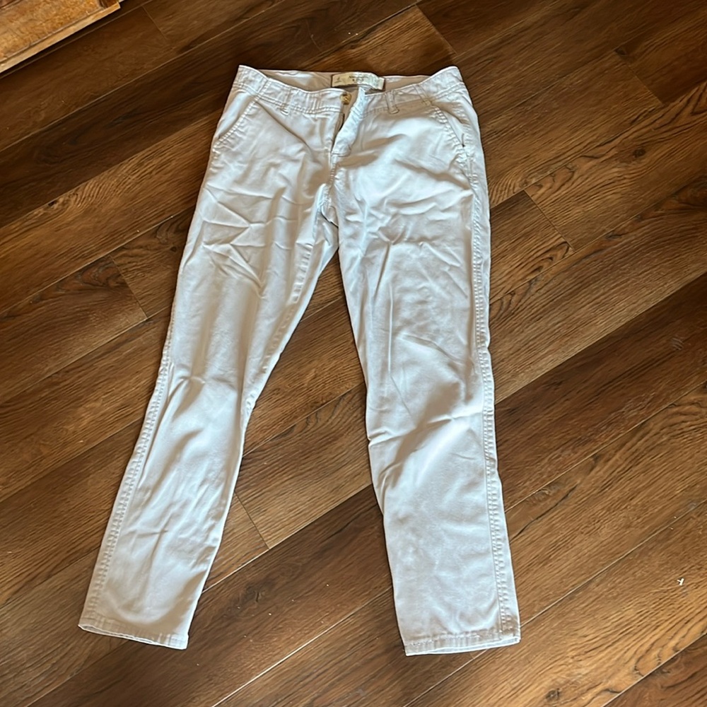 Abercrombie and Fitch light gray trouser